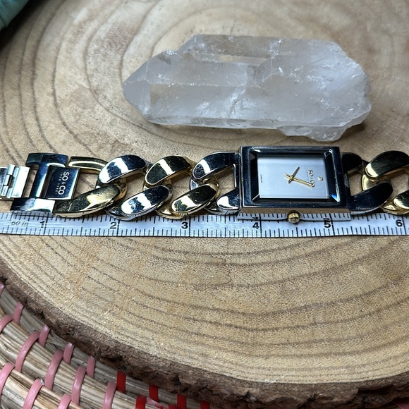 So & Co Gold Chain Band Watch unique 2 toned - Picture 9 of 9